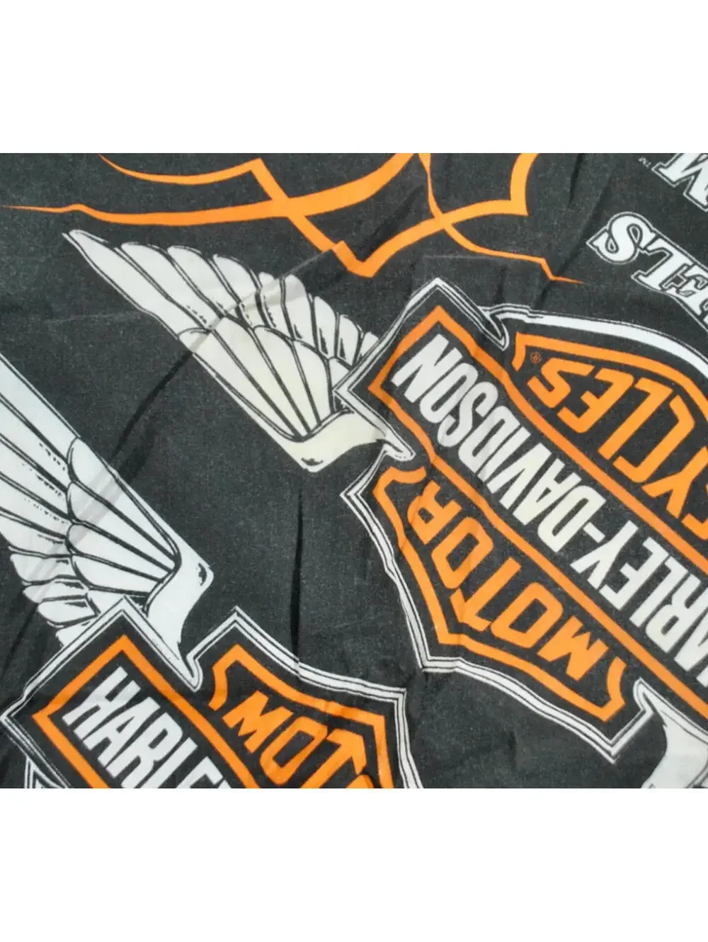 Vintage Harley Davidson Motorcycle Black Bandana